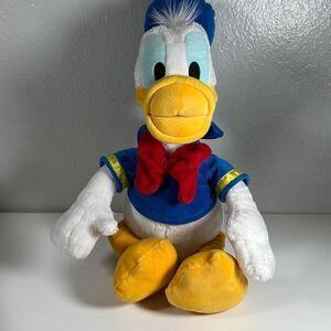 Walt Disney World Donald Duck Stuffed Animal. Blue & White. Medium Size.